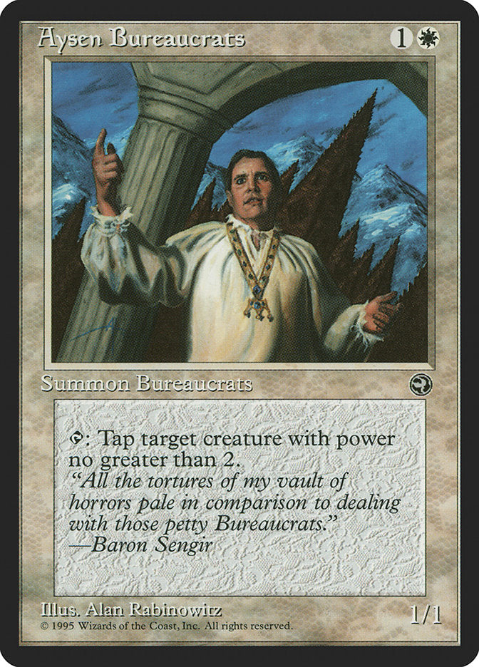 Aysen Bureaucrats (Baron Sengir Flavor Text) [Homelands] | Play N Trade Winnipeg