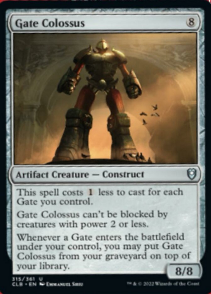 Gate Colossus [Commander Legends: Battle for Baldur's Gate] | Play N Trade Winnipeg