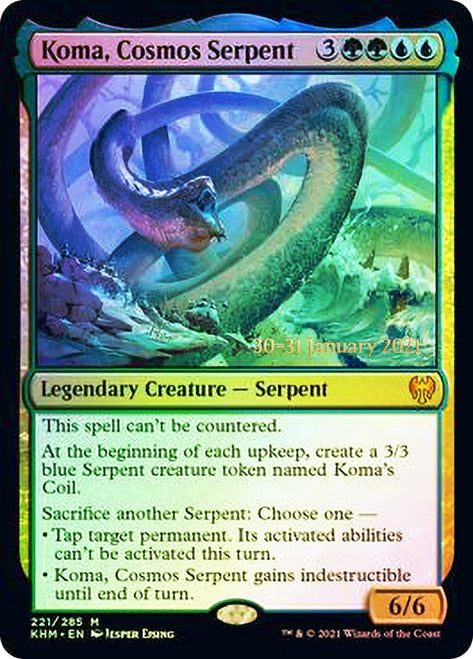 Koma, Cosmos Serpent [Kaldheim Prerelease Promos] | Play N Trade Winnipeg