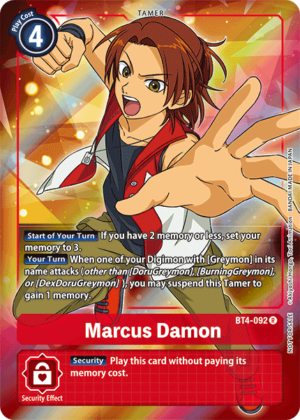 Marcus Damon [BT4-092] (Buy-A-Box Promo) [Great Legend Promos] | Play N Trade Winnipeg