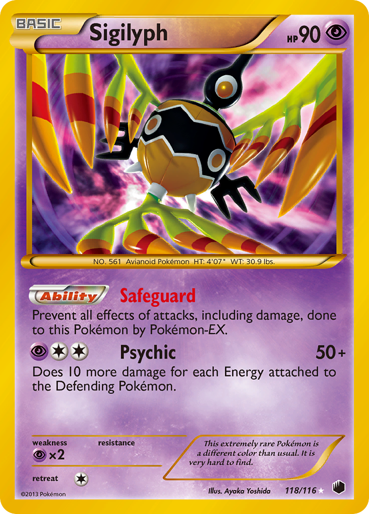 Sigilyph (118/116) [Black & White: Plasma Freeze] | Play N Trade Winnipeg