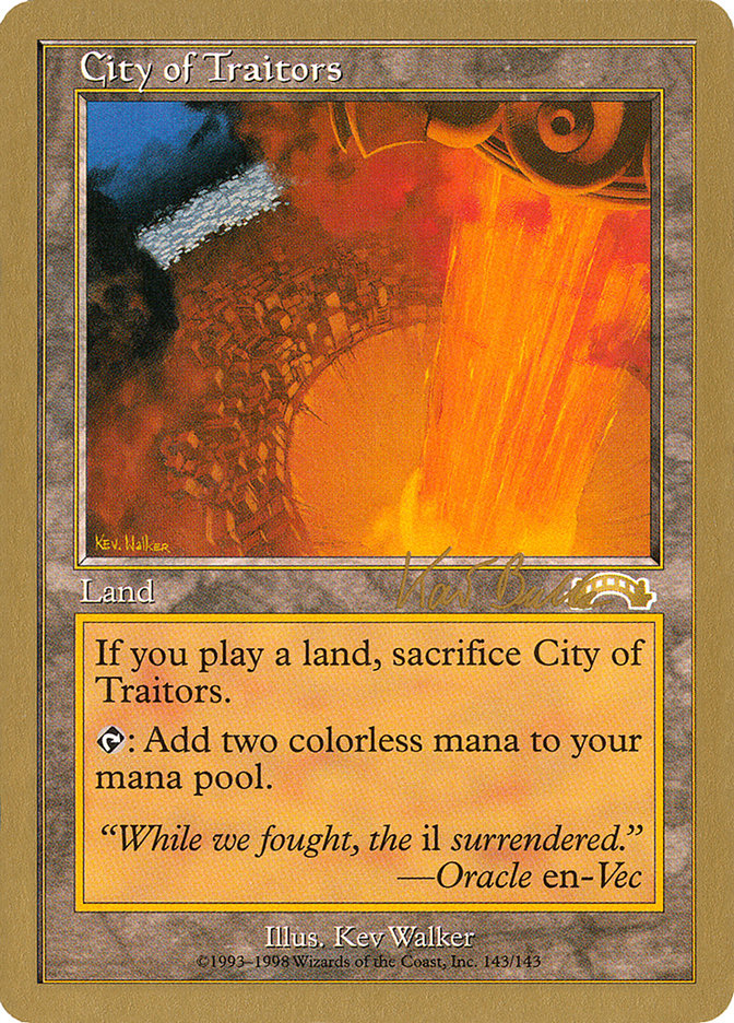 City of Traitors (Kai Budde) [World Championship Decks 1999] | Play N Trade Winnipeg