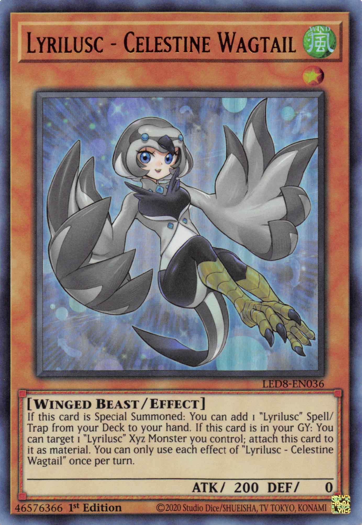 Lyrilusc - Celestine Wagtail [LED8-EN036] Ultra Rare | Play N Trade Winnipeg