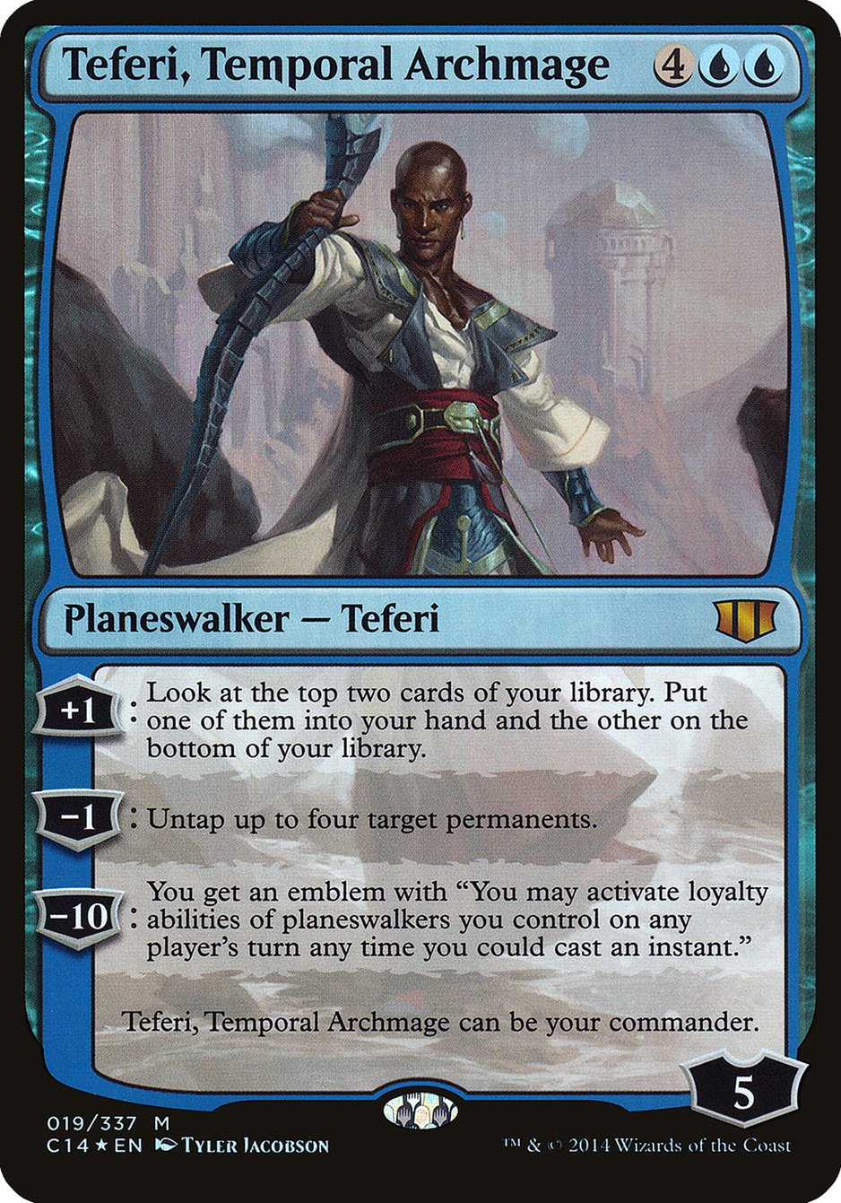 Teferi, Temporal Archmage (Oversized) [Commander 2014 Oversized] | Play N Trade Winnipeg