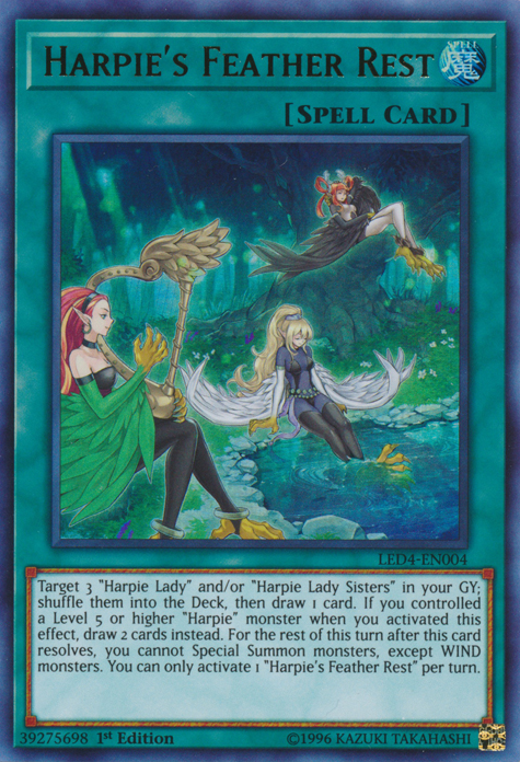 Harpie's Feather Rest [LED4-EN004] Ultra Rare | Play N Trade Winnipeg