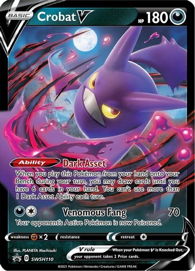 Crobat V (SWSH110) [Sword & Shield: Black Star Promos] | Play N Trade Winnipeg