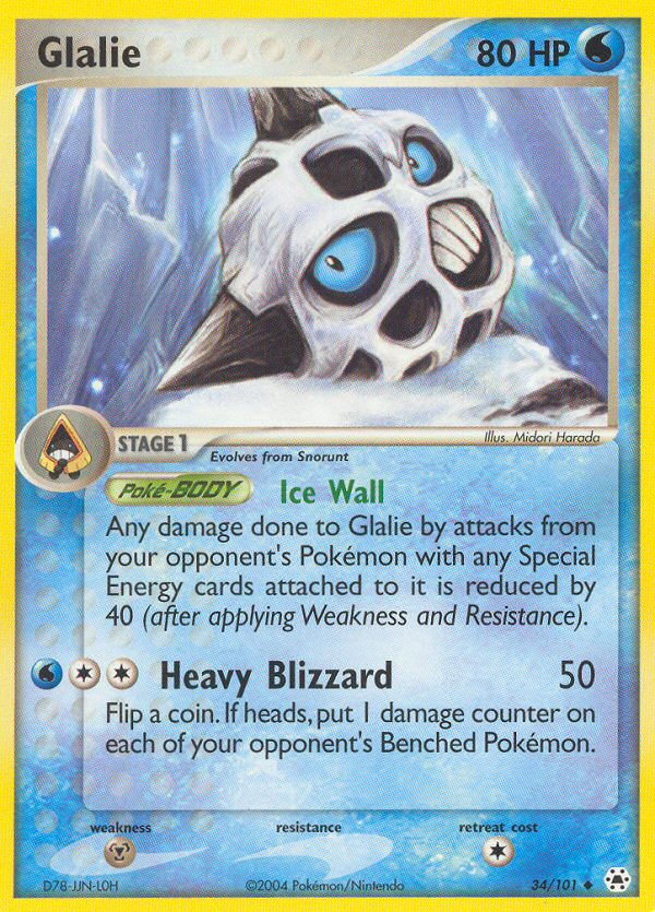 Glalie (34/101) [EX: Hidden Legends] | Play N Trade Winnipeg