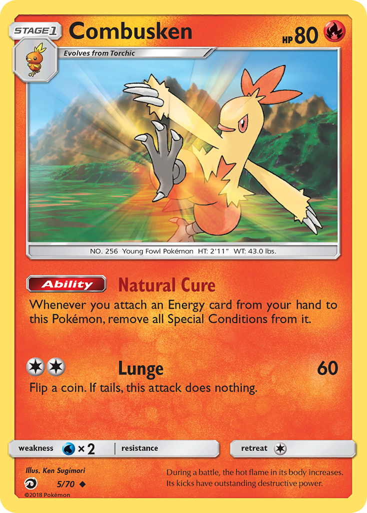 Combusken (5/70) [Sun & Moon: Dragon Majesty] | Play N Trade Winnipeg