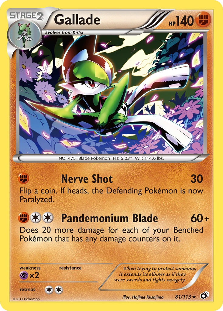 Gallade (81/113) [Black & White: Legendary Treasures] | Play N Trade Winnipeg