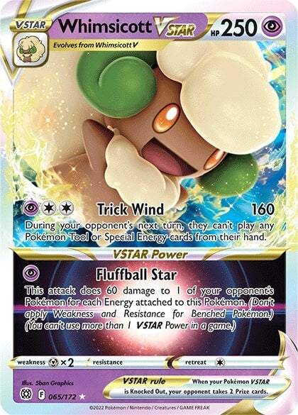 Whimsicott VSTAR (065/172) [Sword & Shield: Brilliant Stars] | Play N Trade Winnipeg