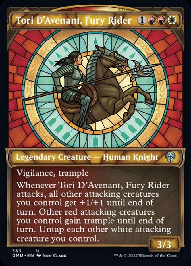 Tori D'Avenant, Fury Rider (Showcase Textured) [Dominaria United] | Play N Trade Winnipeg