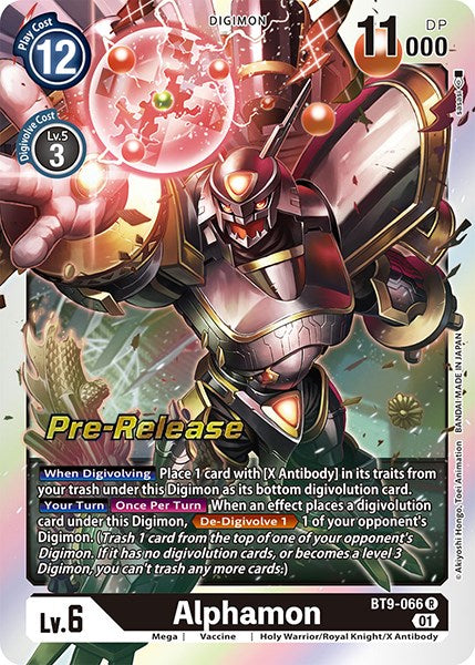 Alphamon [BT9-066] [X Record Pre-Release Promos] | Play N Trade Winnipeg