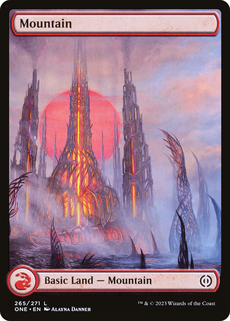 Mountain (265) (Full-Art) [Phyrexia: All Will Be One] | Play N Trade Winnipeg