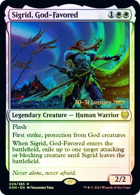 Sigrid, God-Favored [Kaldheim Prerelease Promos] | Play N Trade Winnipeg