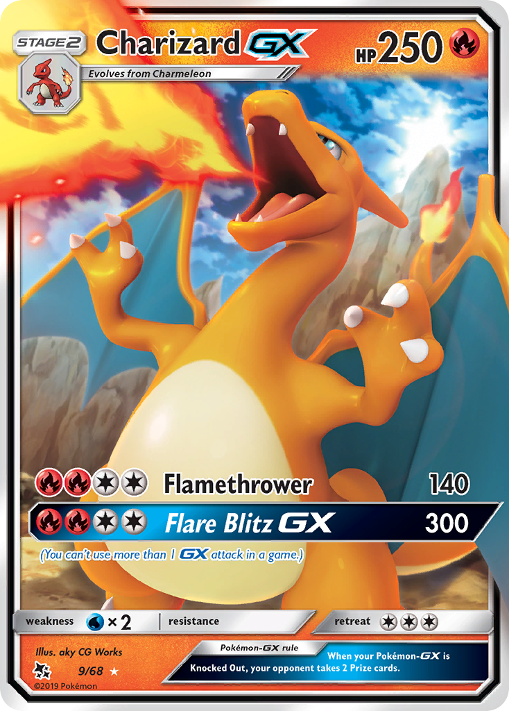 Charizard GX (9/68) [Sun & Moon: Hidden Fates] | Play N Trade Winnipeg