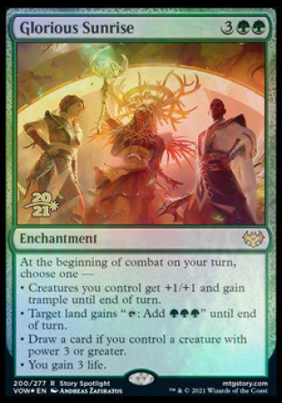 Glorious Sunrise [Innistrad: Crimson Vow Prerelease Promos] | Play N Trade Winnipeg