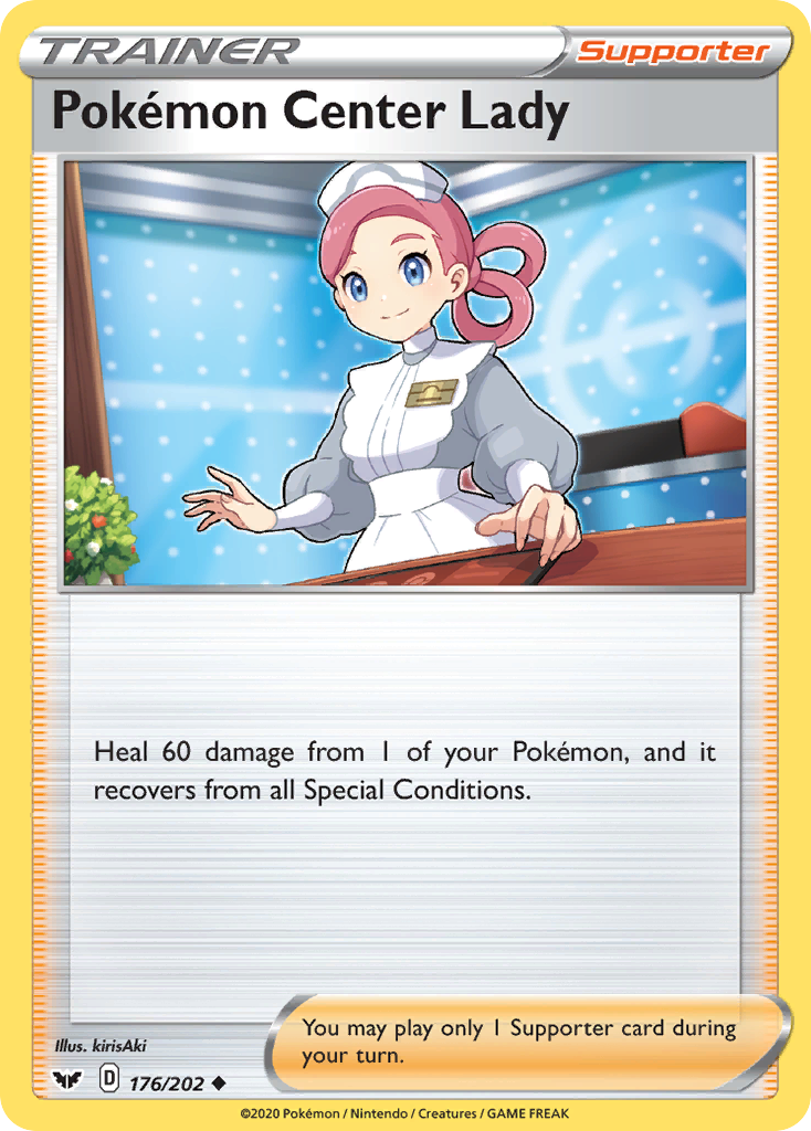 Pokemon Center Lady (176/202) [Sword & Shield: Base Set] | Play N Trade Winnipeg