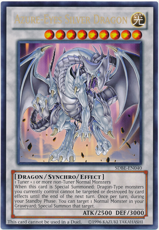 Azure-Eyes Silver Dragon (Oversized) (Silver Dragon) [SDBE-EN040] Promo | Play N Trade Winnipeg