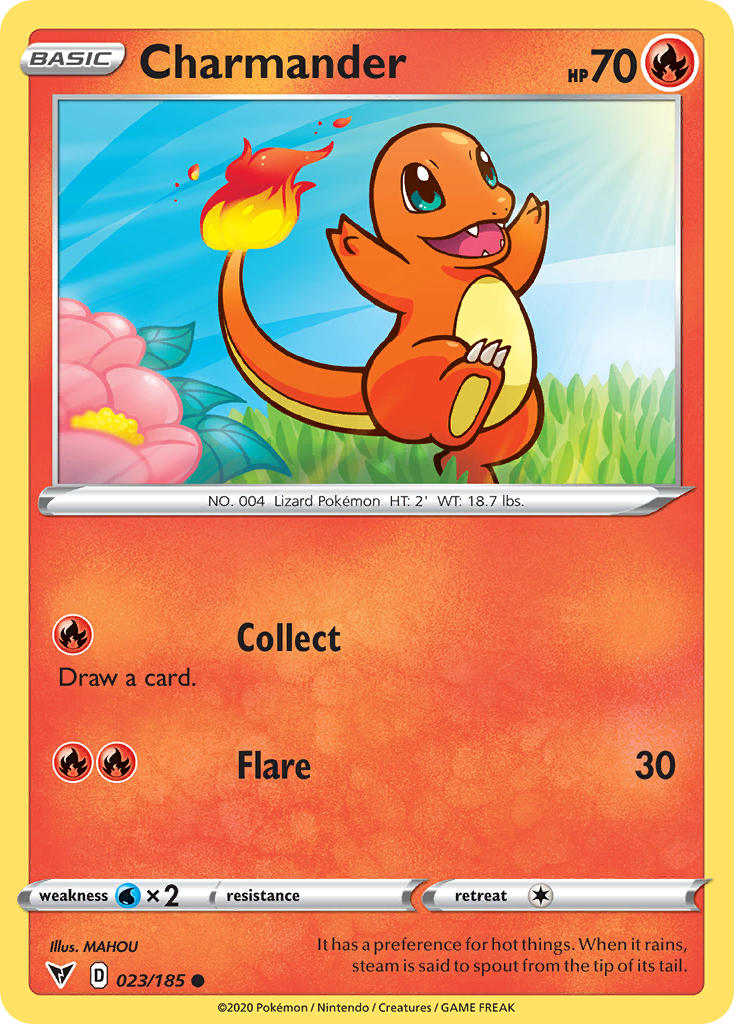 Charmander (023/185) [Sword & Shield: Vivid Voltage] | Play N Trade Winnipeg