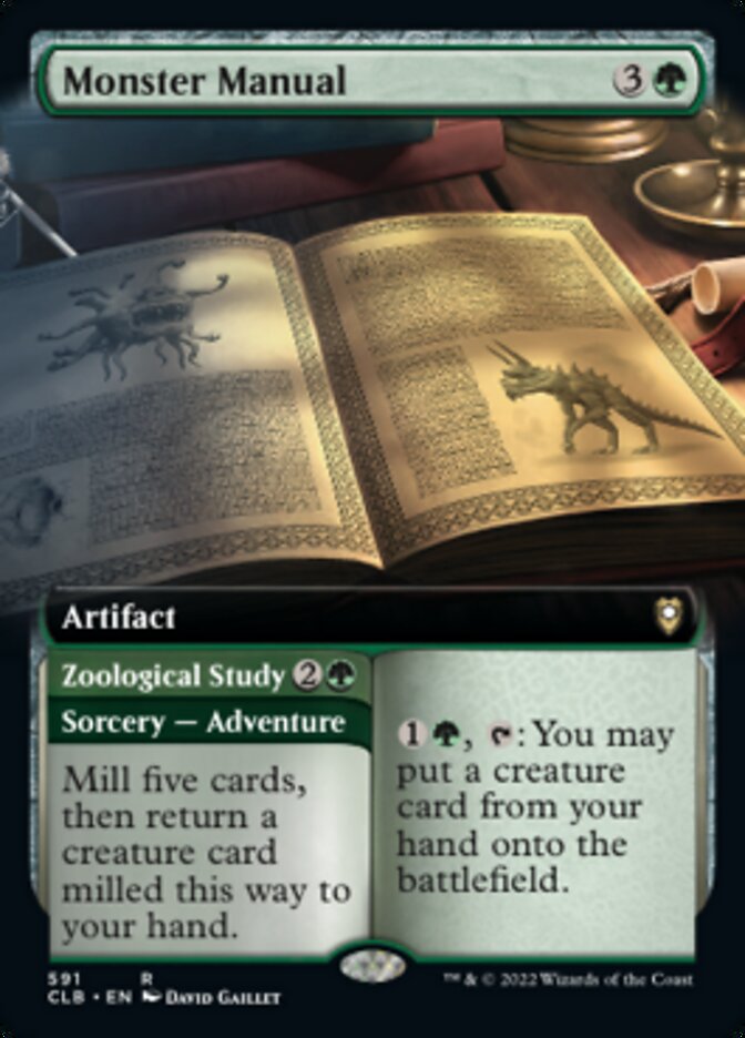 Monster Manual // Zoological Study (Extended Art) [Commander Legends: Battle for Baldur's Gate] | Play N Trade Winnipeg