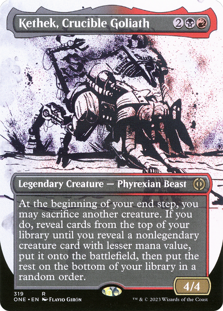 Kethek, Crucible Goliath (Borderless Ichor) [Phyrexia: All Will Be One] | Play N Trade Winnipeg