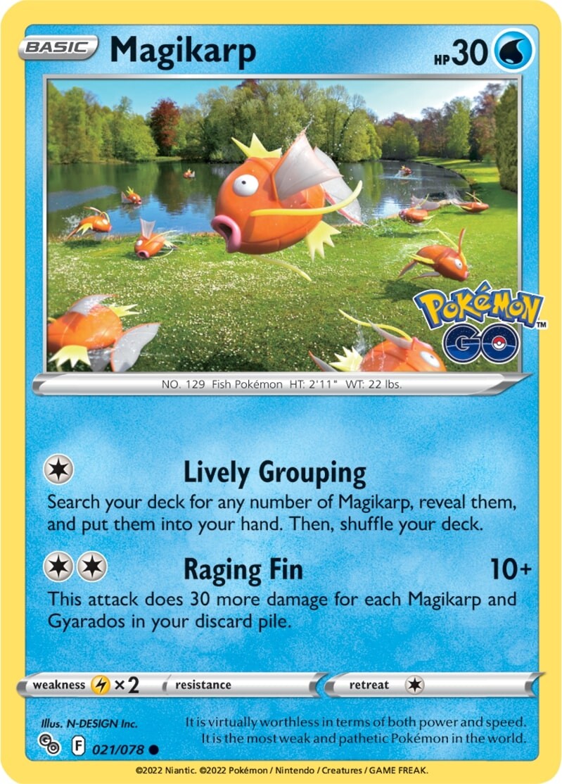 Magikarp (021/078) [Pokémon GO] | Play N Trade Winnipeg