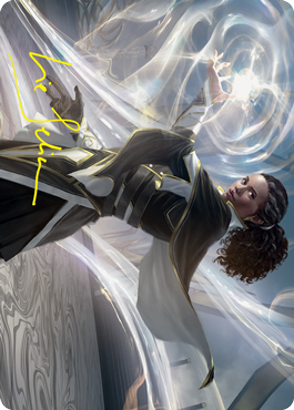 Clever Lumimancer Art Card (Gold-Stamped Signature) [Strixhaven: School of Mages Art Series] | Play N Trade Winnipeg