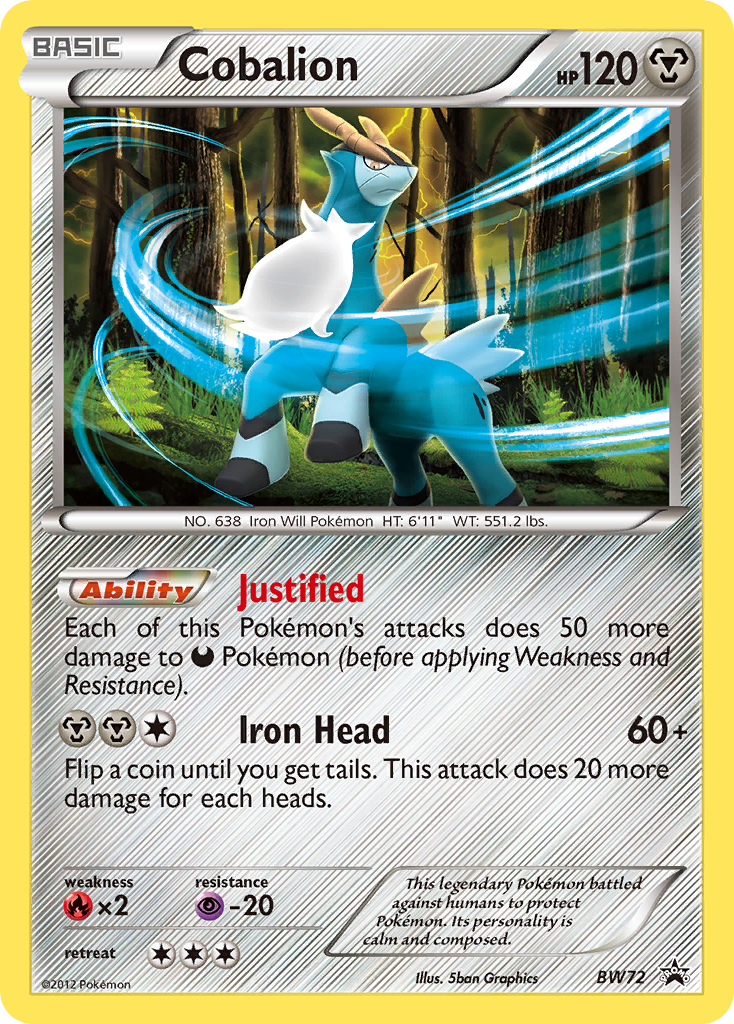 Cobalion (BW72) [Black & White: Black Star Promos] | Play N Trade Winnipeg