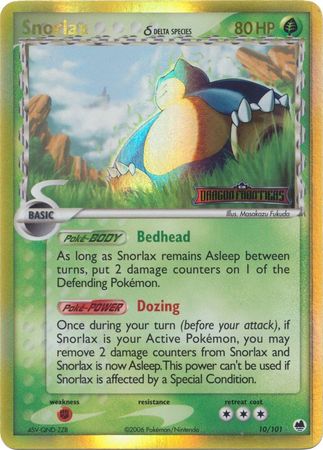 Snorlax (10/101) (Delta Species) (Stamped) [EX: Dragon Frontiers] | Play N Trade Winnipeg