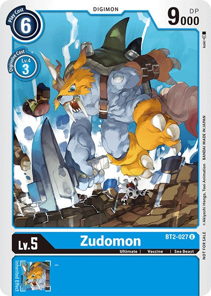 Zudomon [BT2-027] (Official Tournament Pack Vol.3) [Release Special Booster Promos] | Play N Trade Winnipeg