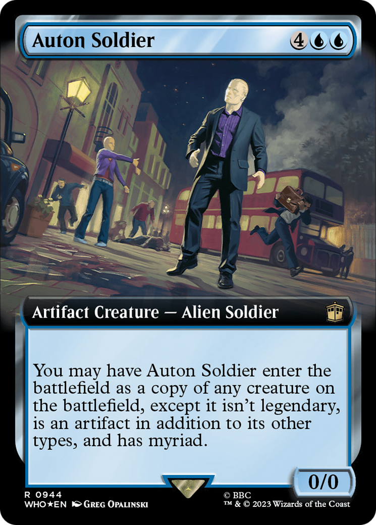 Auton Soldier (Extended Art) (Surge Foil) [Doctor Who] | Play N Trade Winnipeg