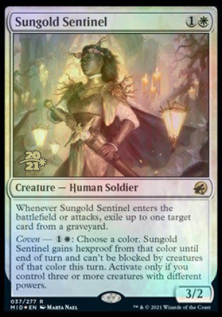 Sungold Sentinel [Innistrad: Midnight Hunt Prerelease Promos] | Play N Trade Winnipeg