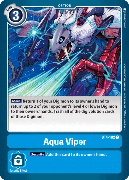 Aqua Viper [BT4-102] [Great Legend] | Play N Trade Winnipeg