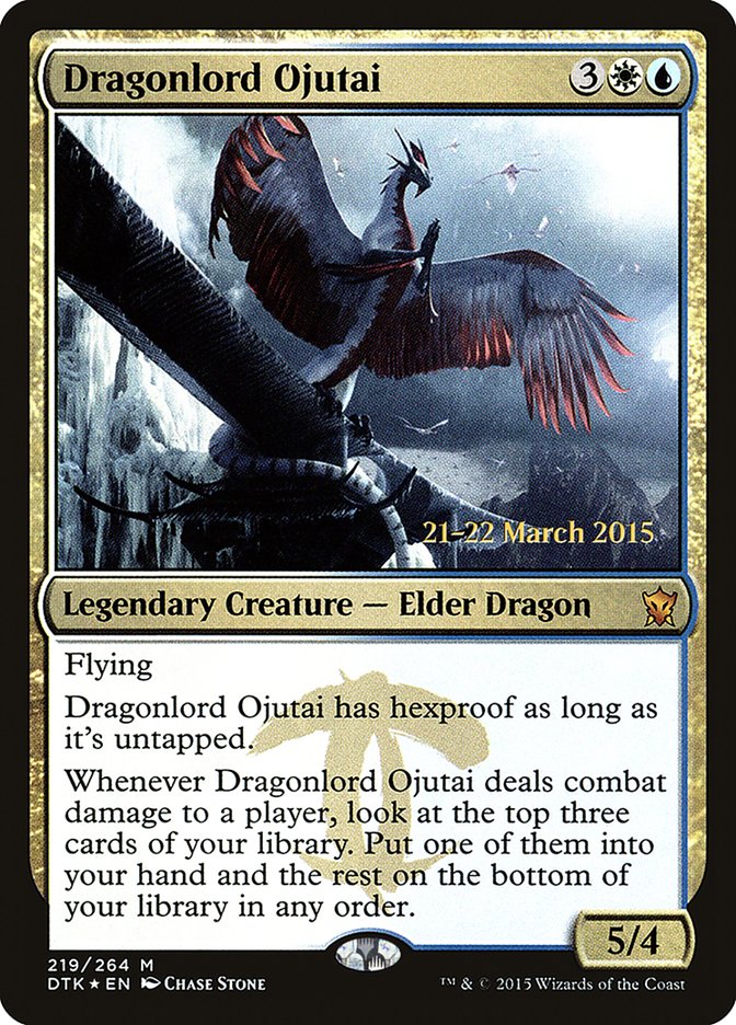 Dragonlord Ojutai  [Dragons of Tarkir Prerelease Promos] | Play N Trade Winnipeg