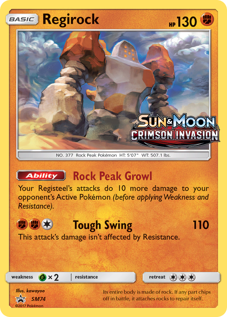 Regirock (SM74) [Sun & Moon: Black Star Promos] | Play N Trade Winnipeg