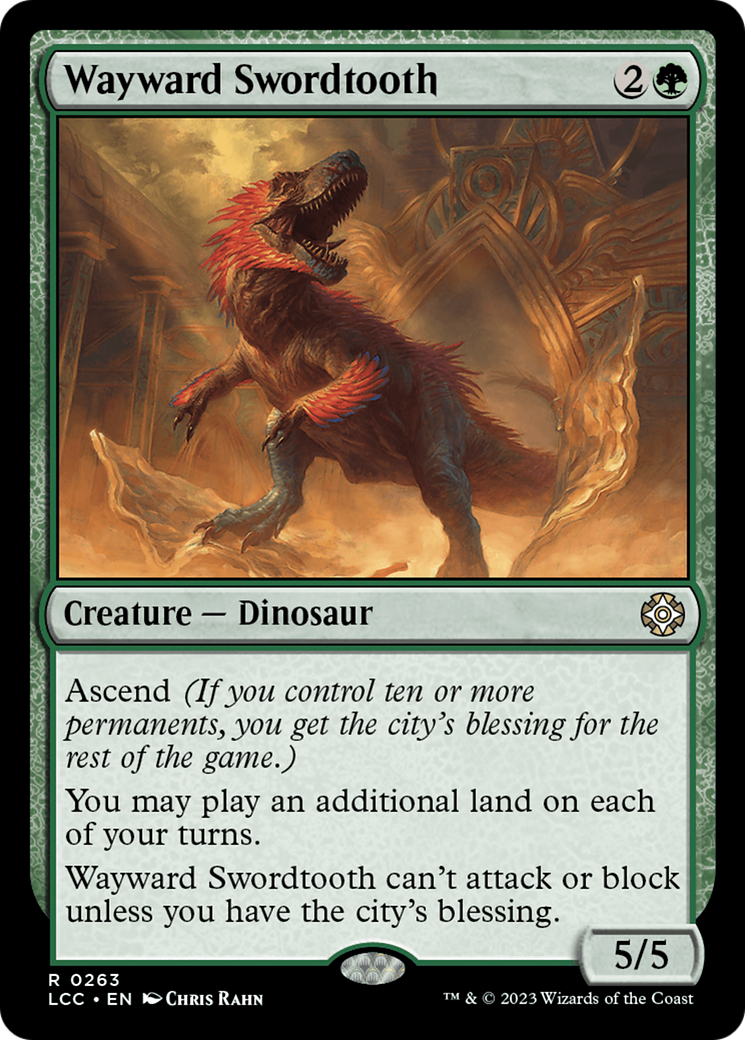 Wayward Swordtooth [The Lost Caverns of Ixalan Commander] | Play N Trade Winnipeg