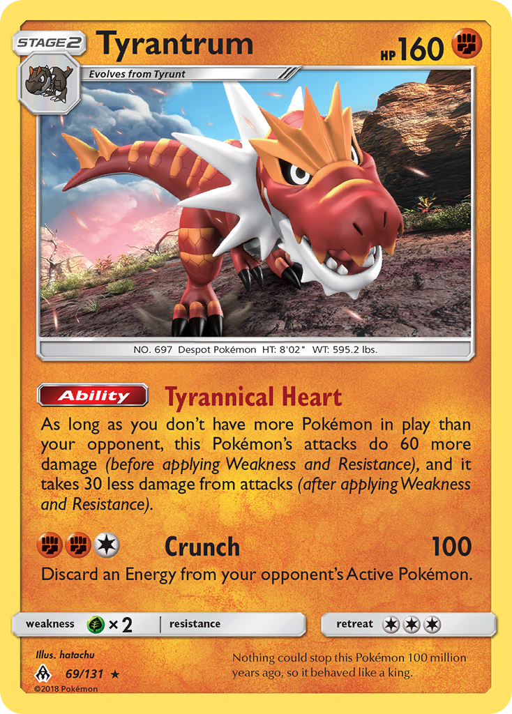 Tyrantrum (69/131) [Sun & Moon: Forbidden Light] | Play N Trade Winnipeg