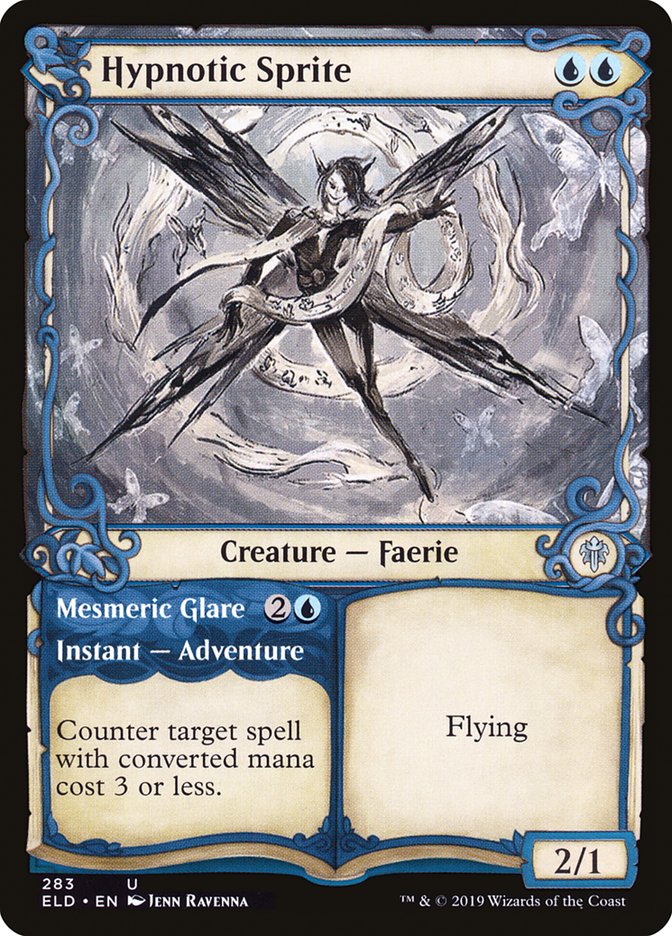 Hypnotic Sprite // Mesmeric Glare (Showcase) [Throne of Eldraine] | Play N Trade Winnipeg