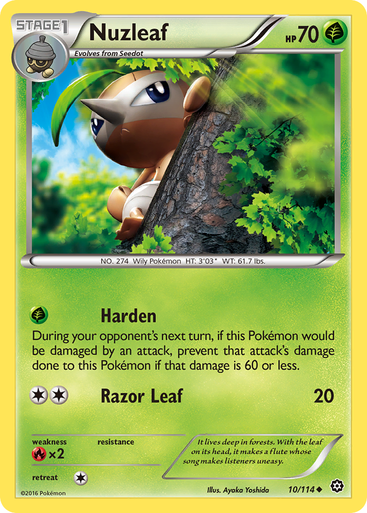 Nuzleaf (10/114) [XY: Steam Siege] | Play N Trade Winnipeg