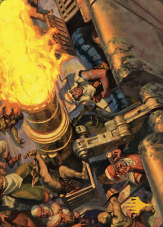 Mana Cannons Art Card (Gold-Stamped Signature) [Dominaria United Art Series] | Play N Trade Winnipeg