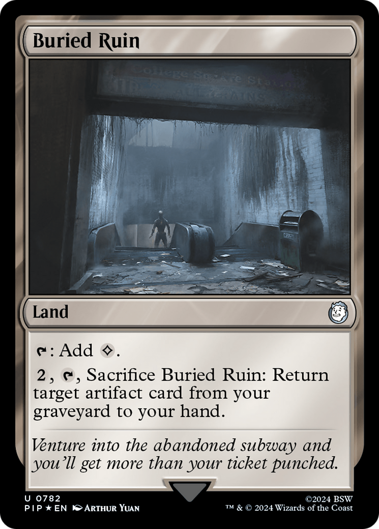 Buried Ruin (Surge Foil) [Fallout] | Play N Trade Winnipeg