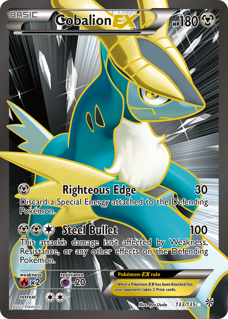 Cobalion EX (133/135) [Black & White: Plasma Storm] | Play N Trade Winnipeg