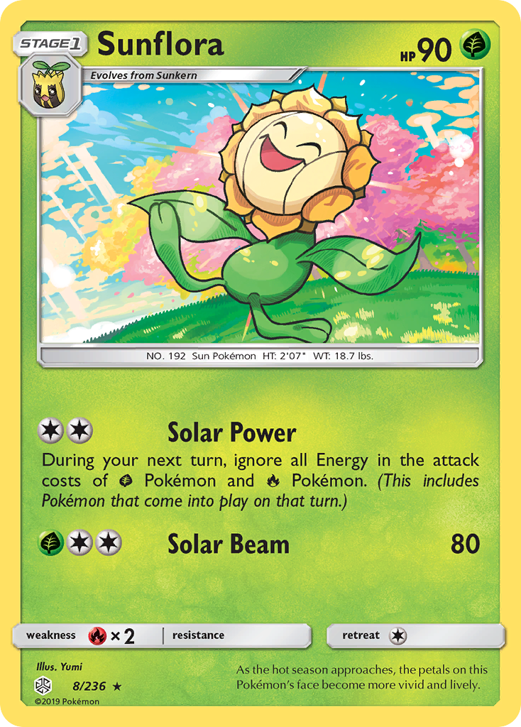 Sunflora (8/236) [Sun & Moon: Cosmic Eclipse] | Play N Trade Winnipeg