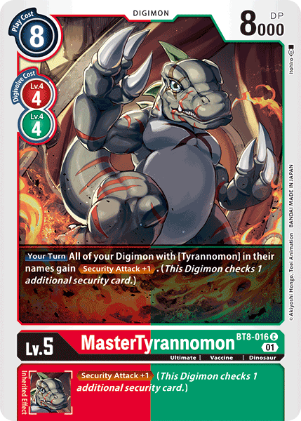 MasterTyrannomon [BT8-016] [New Awakening] | Play N Trade Winnipeg