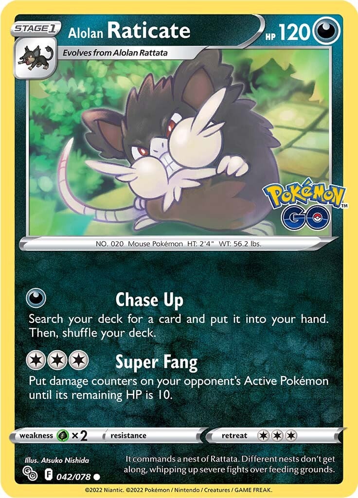 Alolan Raticate (042/078) [Pokémon GO] | Play N Trade Winnipeg