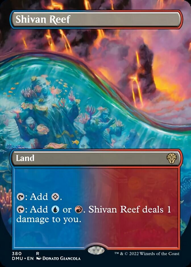 Shivan Reef (Borderless Alternate Art) [Dominaria United] | Play N Trade Winnipeg