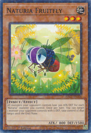 Naturia Fruitfly (Duel Terminal) [HAC1-EN106] Common | Play N Trade Winnipeg