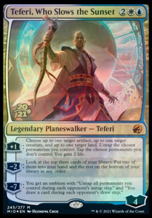 Teferi, Who Slows the Sunset [Innistrad: Midnight Hunt Prerelease Promos] | Play N Trade Winnipeg