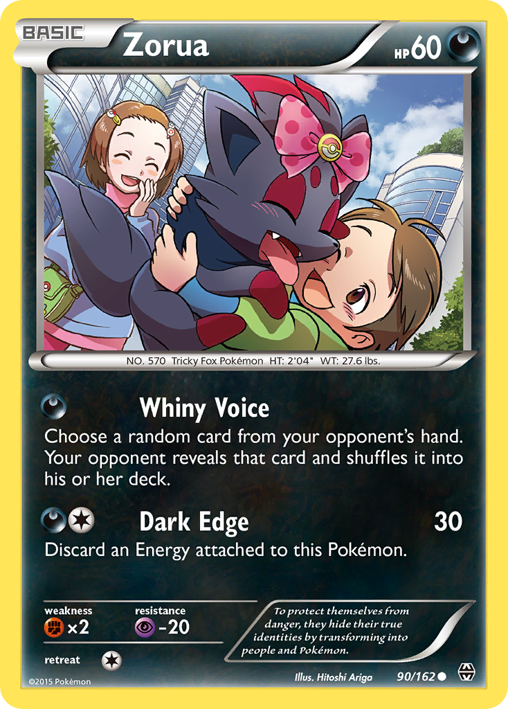 Zorua (90/162) [XY: BREAKthrough] | Play N Trade Winnipeg