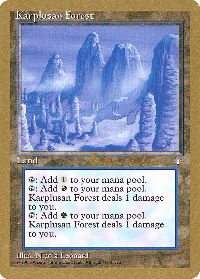 Karplusan Forest (Brian Selden) [World Championship Decks 1998] | Play N Trade Winnipeg